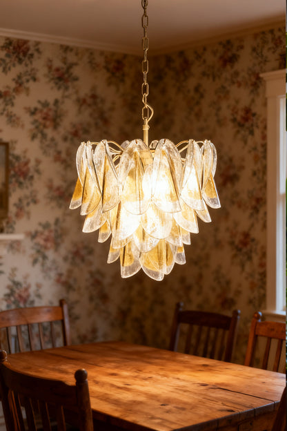 Art Amber  Glass Swallows  Chandelier - view 8 | everlamps