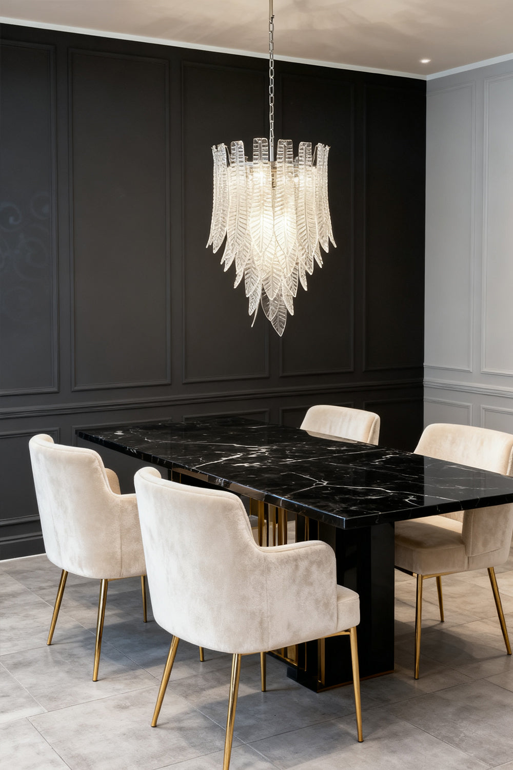 Art Felci Glass Chandelier - view 4 | everlamps