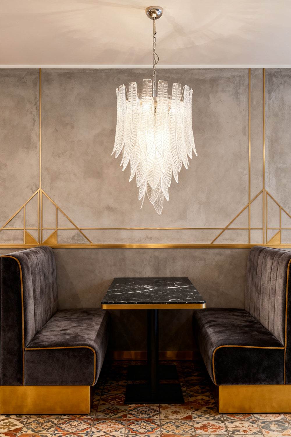 Art Felci Glass Chandelier - view 6 | everlamps