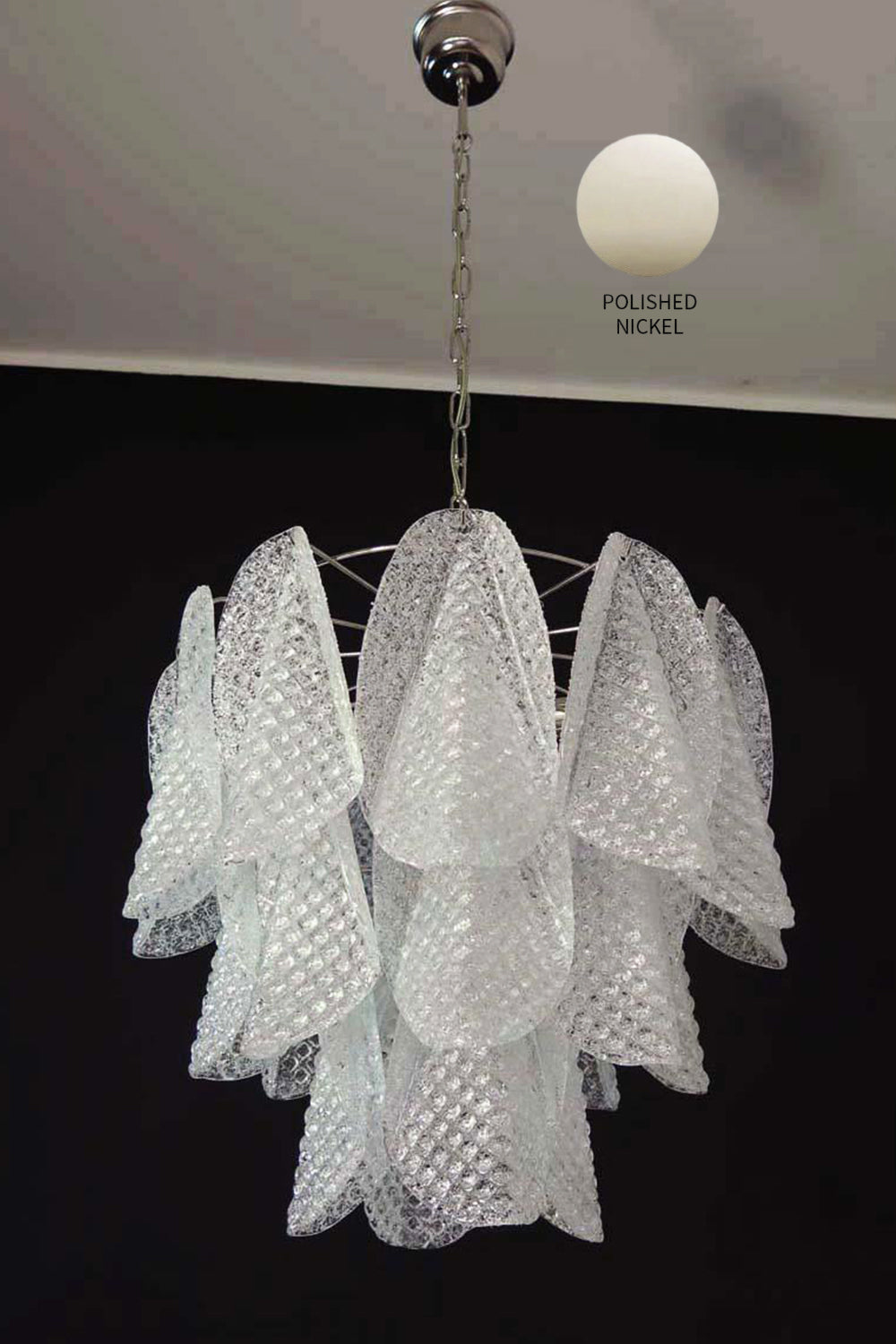 Art Glass Leaf Chandelier - view 17 | everlamps