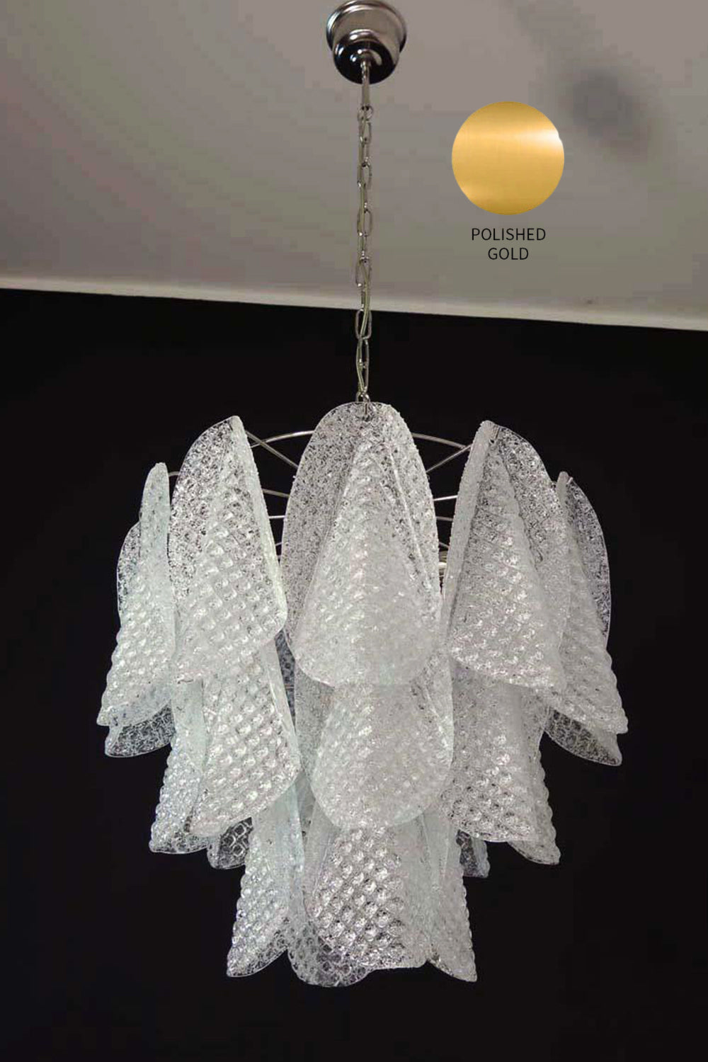 Art Glass Leaf Chandelier - view 18 | everlamps