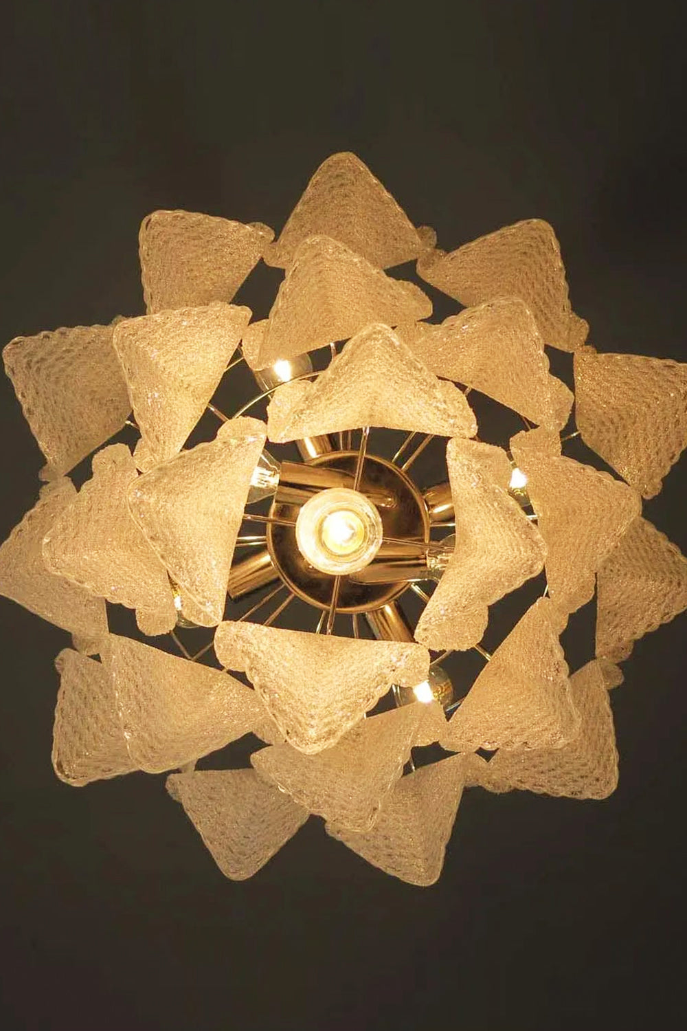 Art Glass Leaf Chandelier - view 13 | everlamps