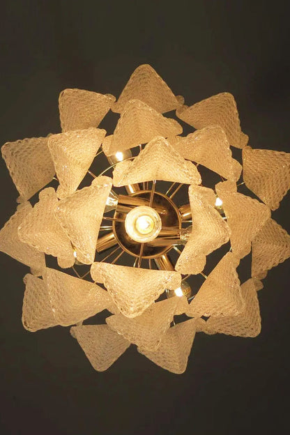 Art Glass Leaf Chandelier - view 13 | everlamps