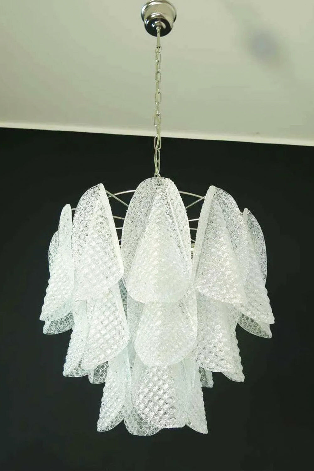 Art Glass Leaf Chandelier - view 7 | everlamps
