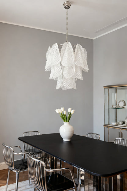 Art Glass Leaf Chandelier - view 2 | everlamps