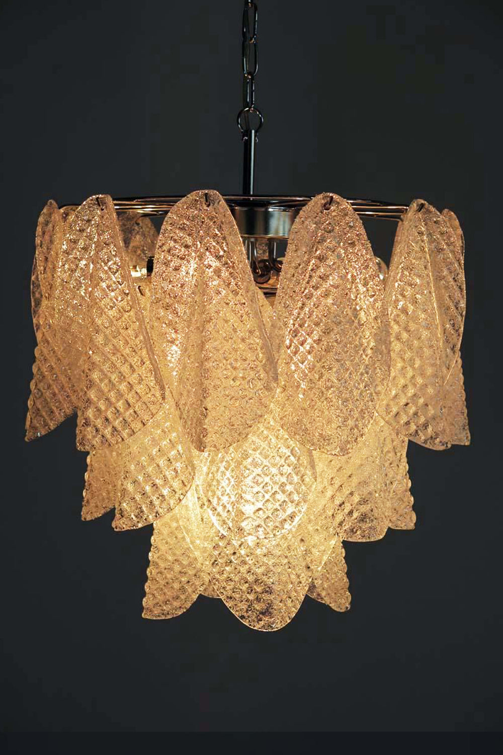 Art Glass Leaf Chandelier - view 9 | everlamps