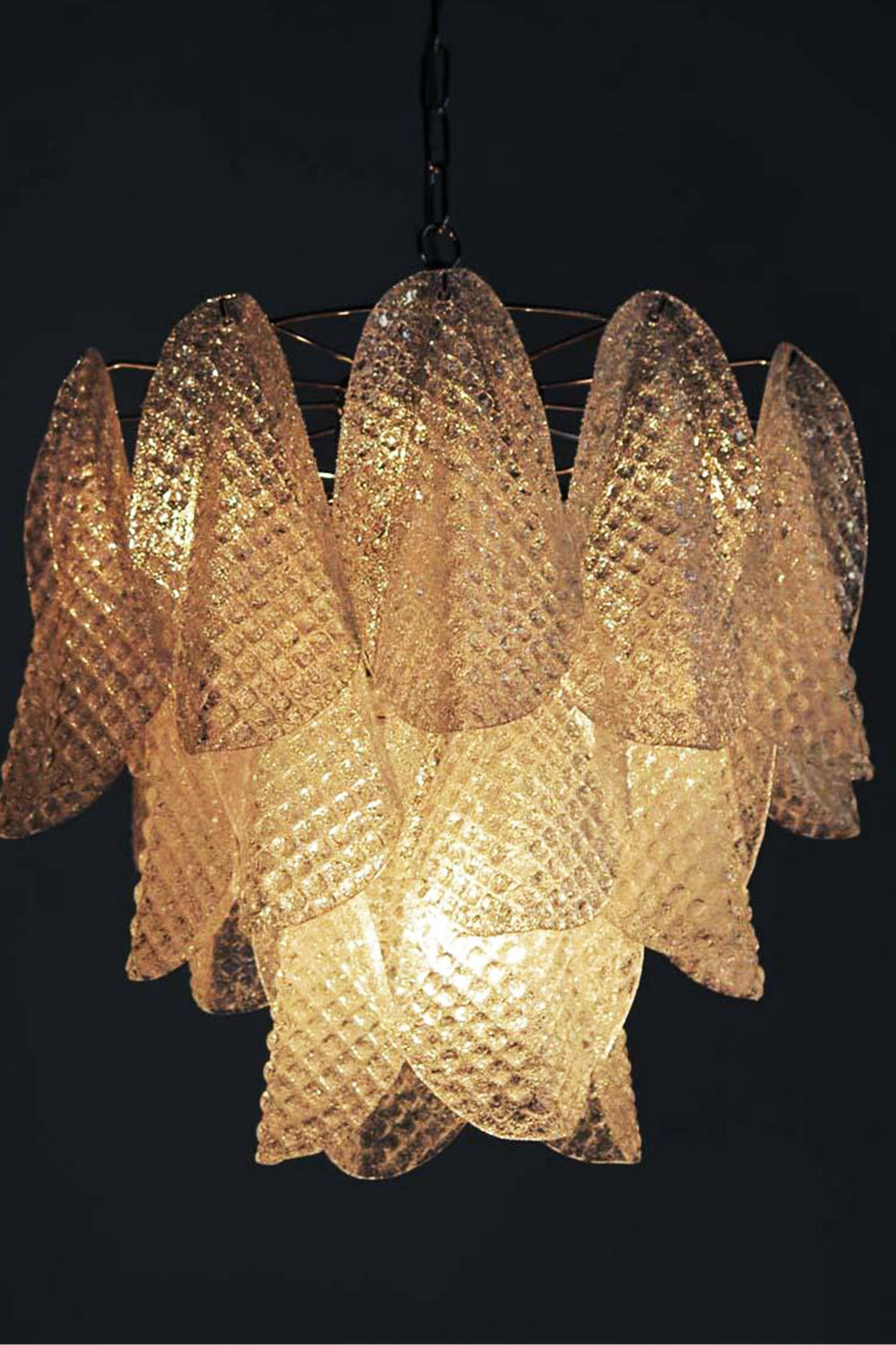Art Glass Leaf Chandelier - view 12 | everlamps
