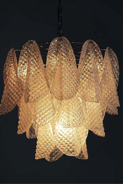 Art Glass Leaf Chandelier - view 12 | everlamps