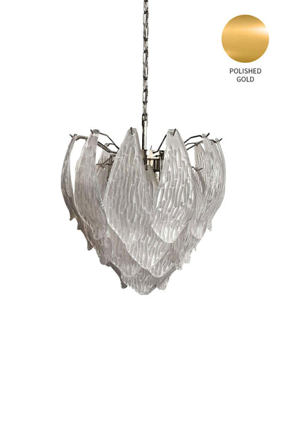 Art Glass Petal Chandelier - view 29 | everlamps