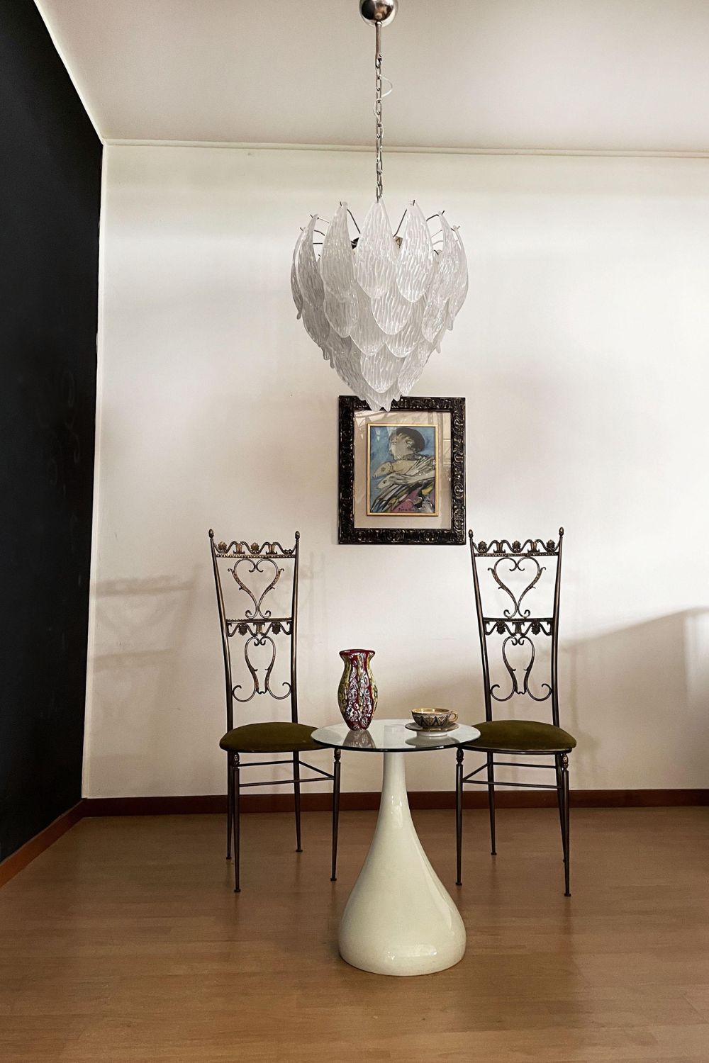 Art Glass Petal Chandelier - view 8 | everlamps