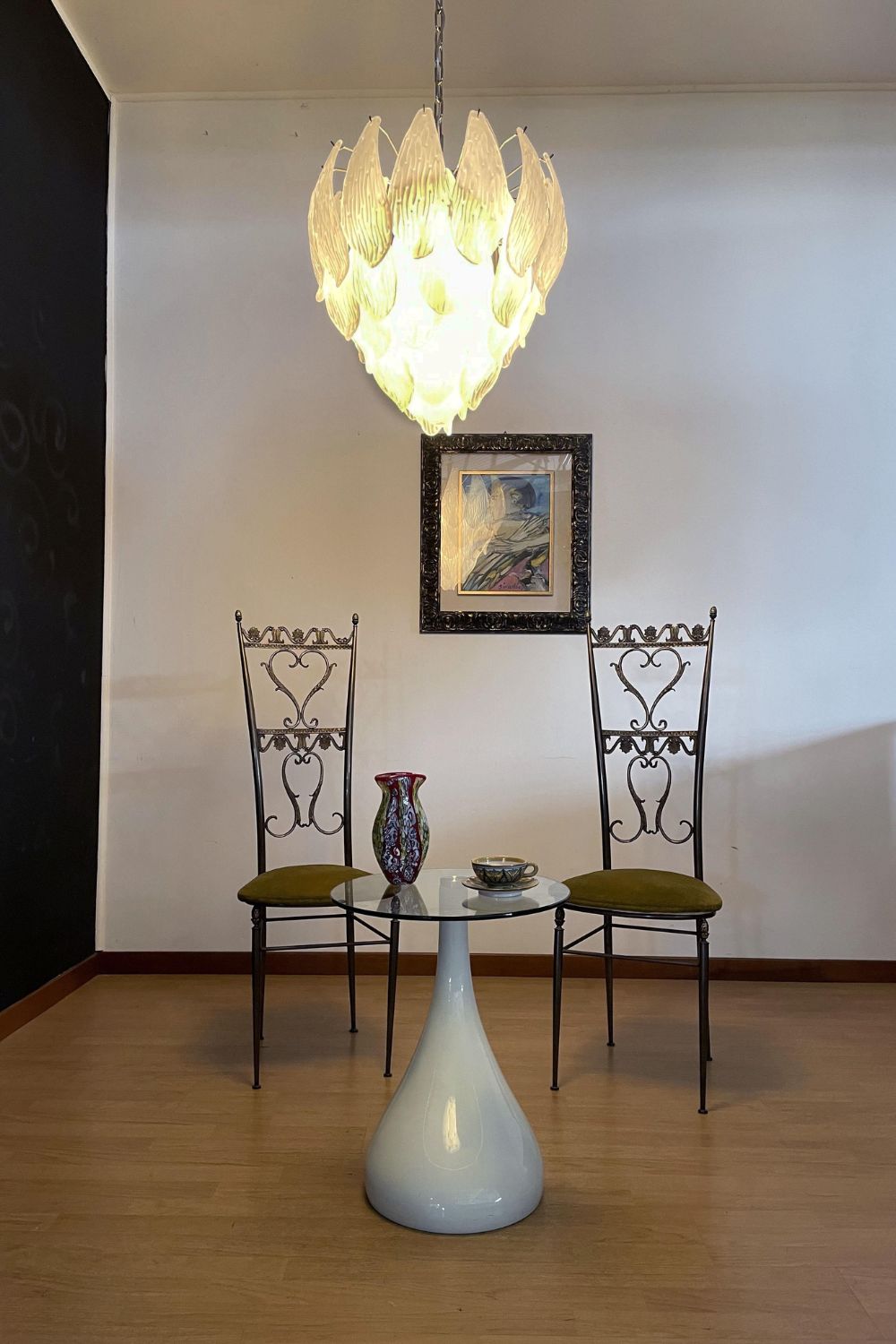Art Glass Petal Chandelier - view 3 | everlamps