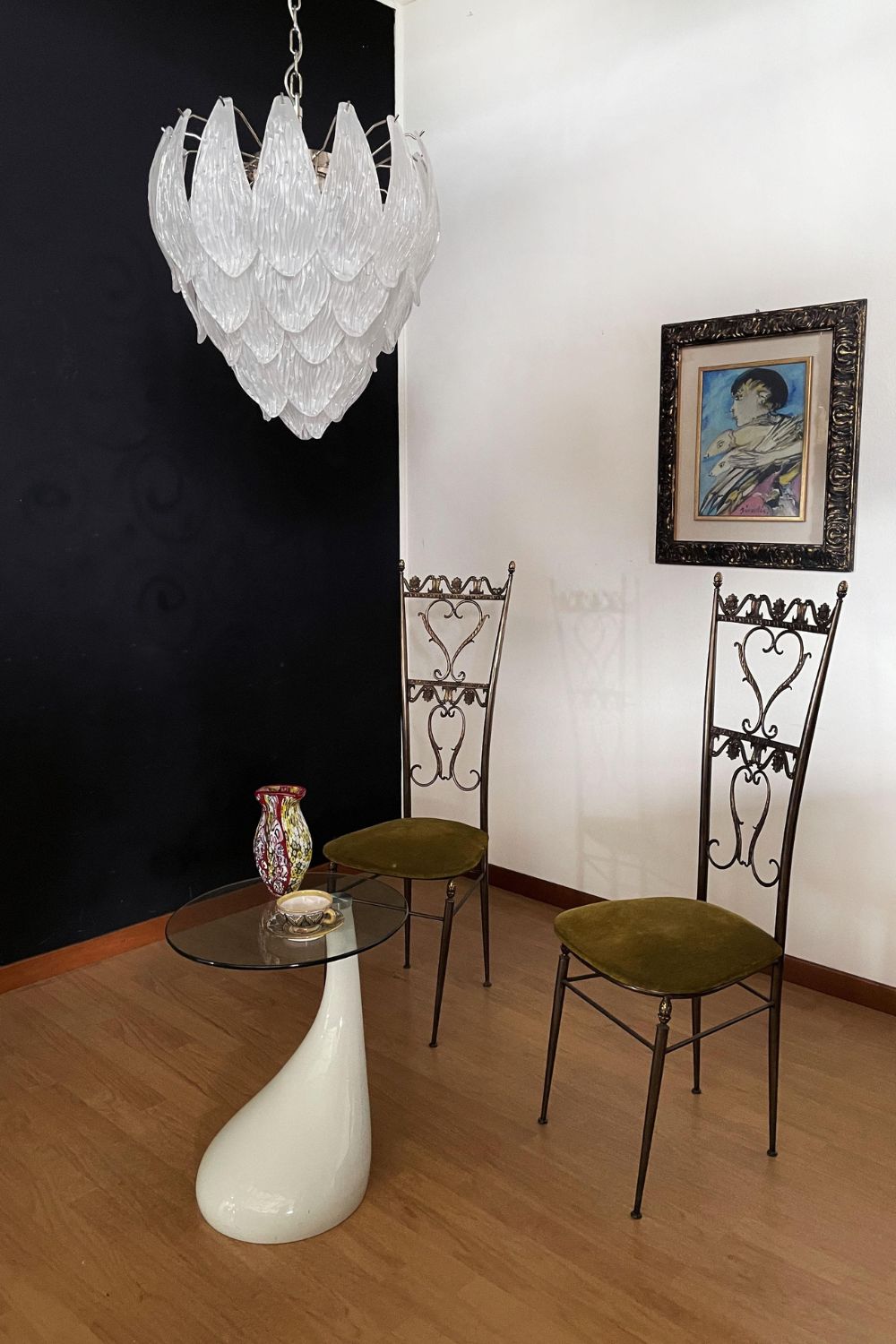 Art Glass Petal Chandelier - view 13 | everlamps