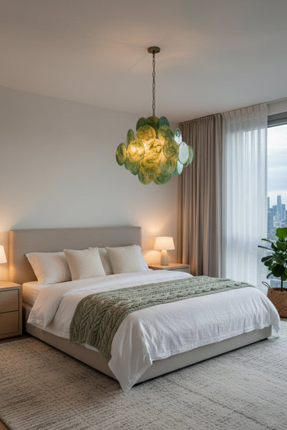 Art Green Disks Chandelier - view 9 | everlamps