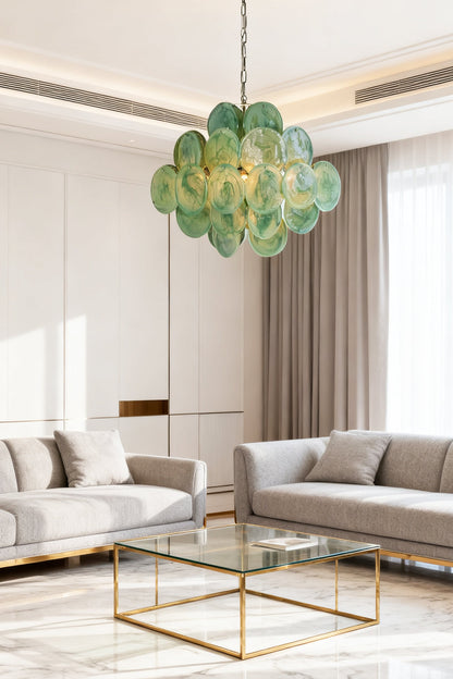 Art Green Disks Chandelier - view 6 | everlamps