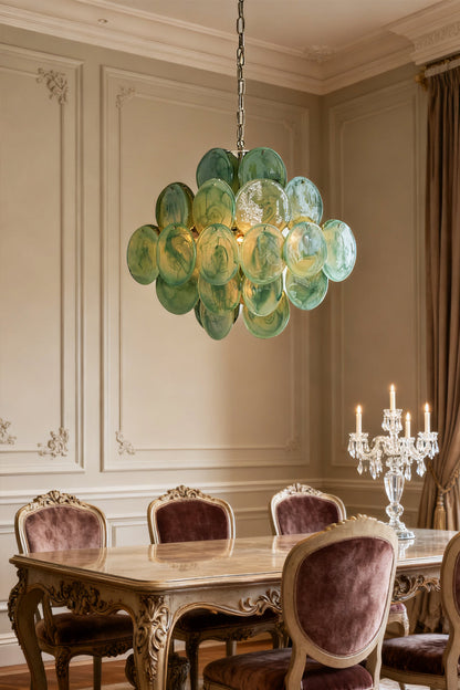 Art Green Disks Chandelier - view 5 | everlamps