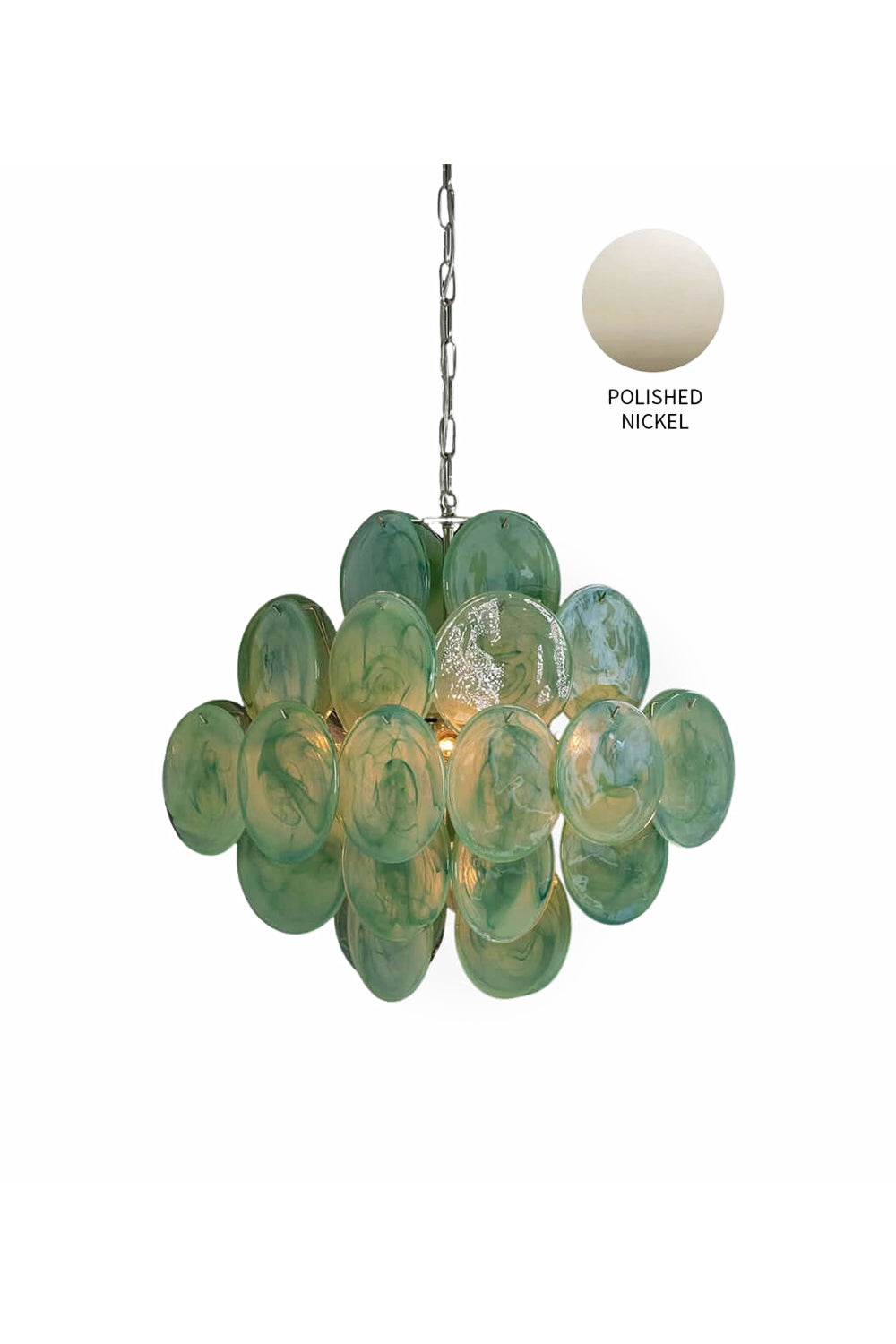 Art Green Disks Chandelier - view 15 | everlamps