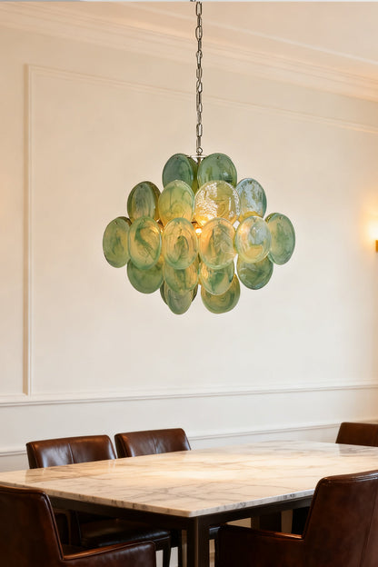 Art Green Disks Chandelier - view 8 | everlamps