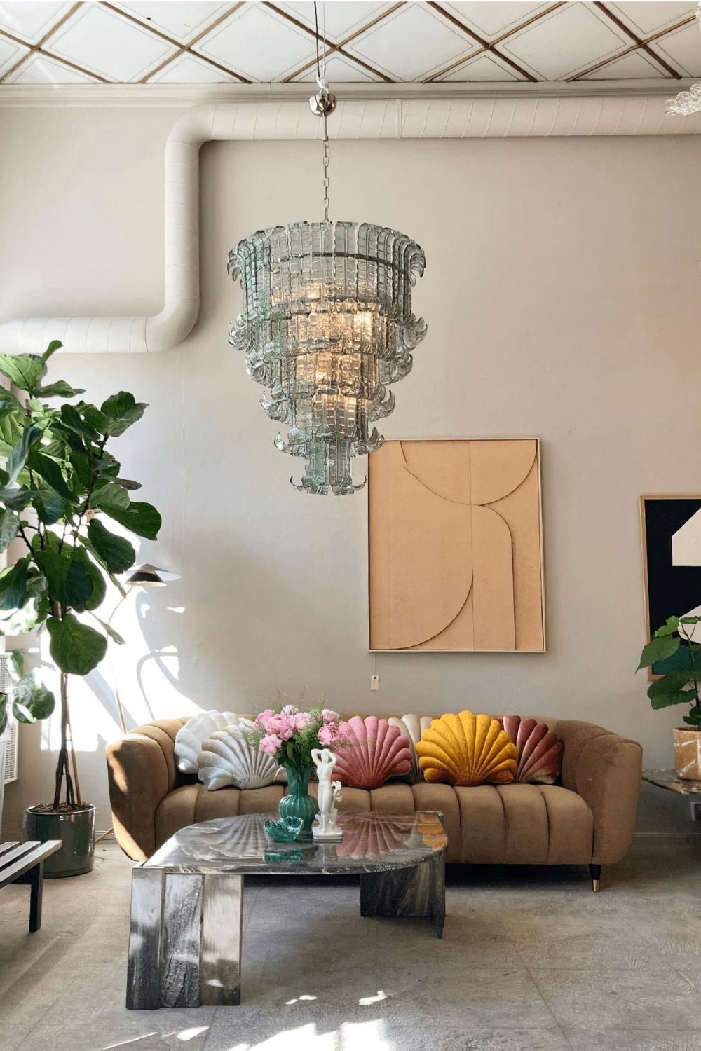 Art Palm Leaf Chandelier - view 3 | everlamps