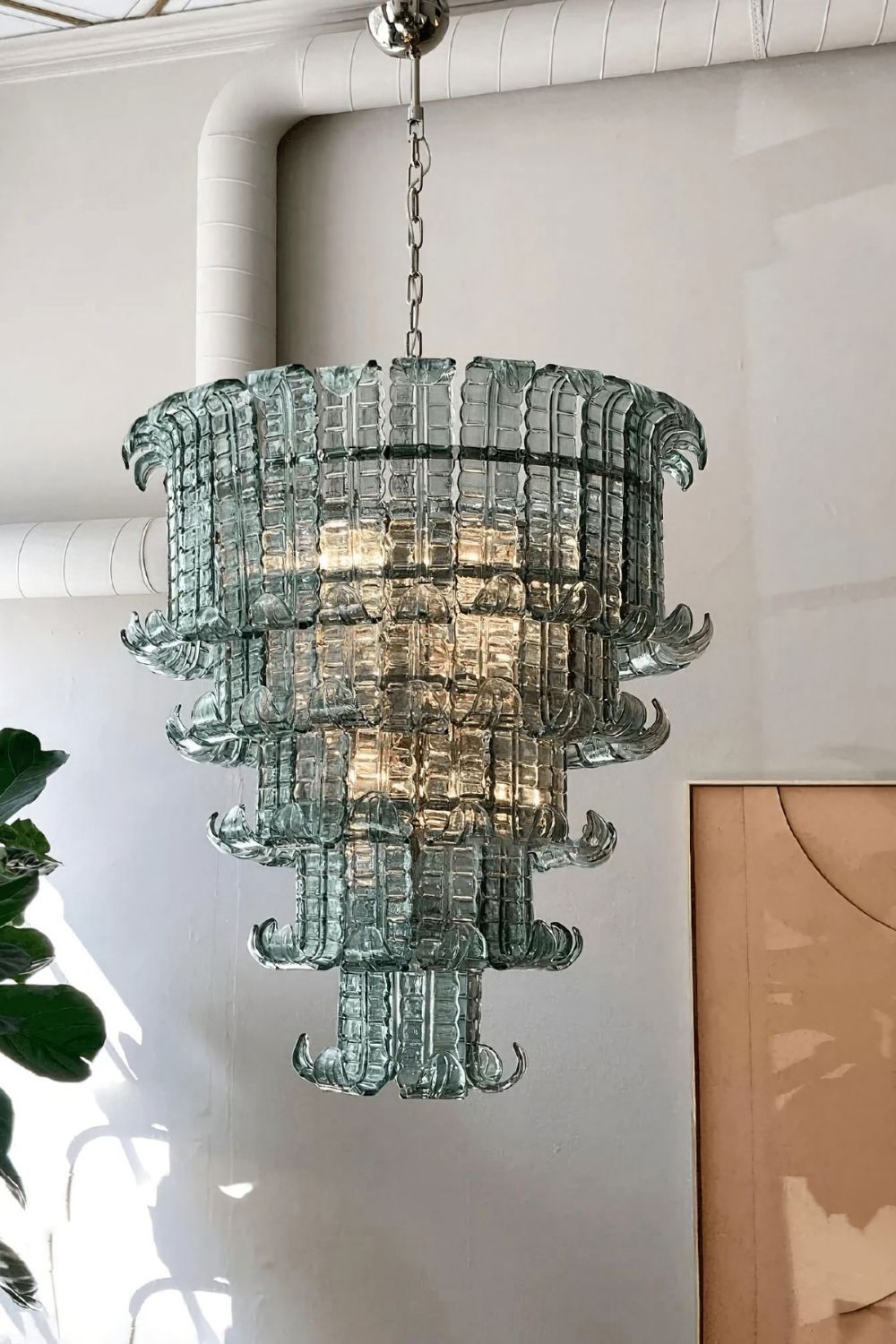 Art Palm Leaf Chandelier - view 2 | everlamps