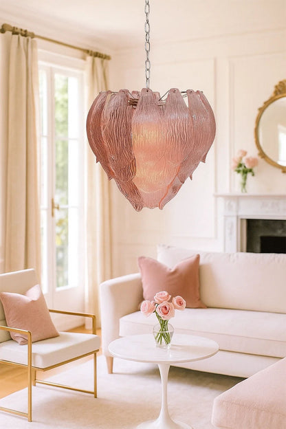 Art Petal Glass Chandelier - view 3 | everlamps