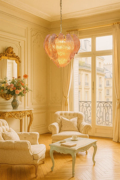 Art Petal Glass Chandelier - view 5 | everlamps