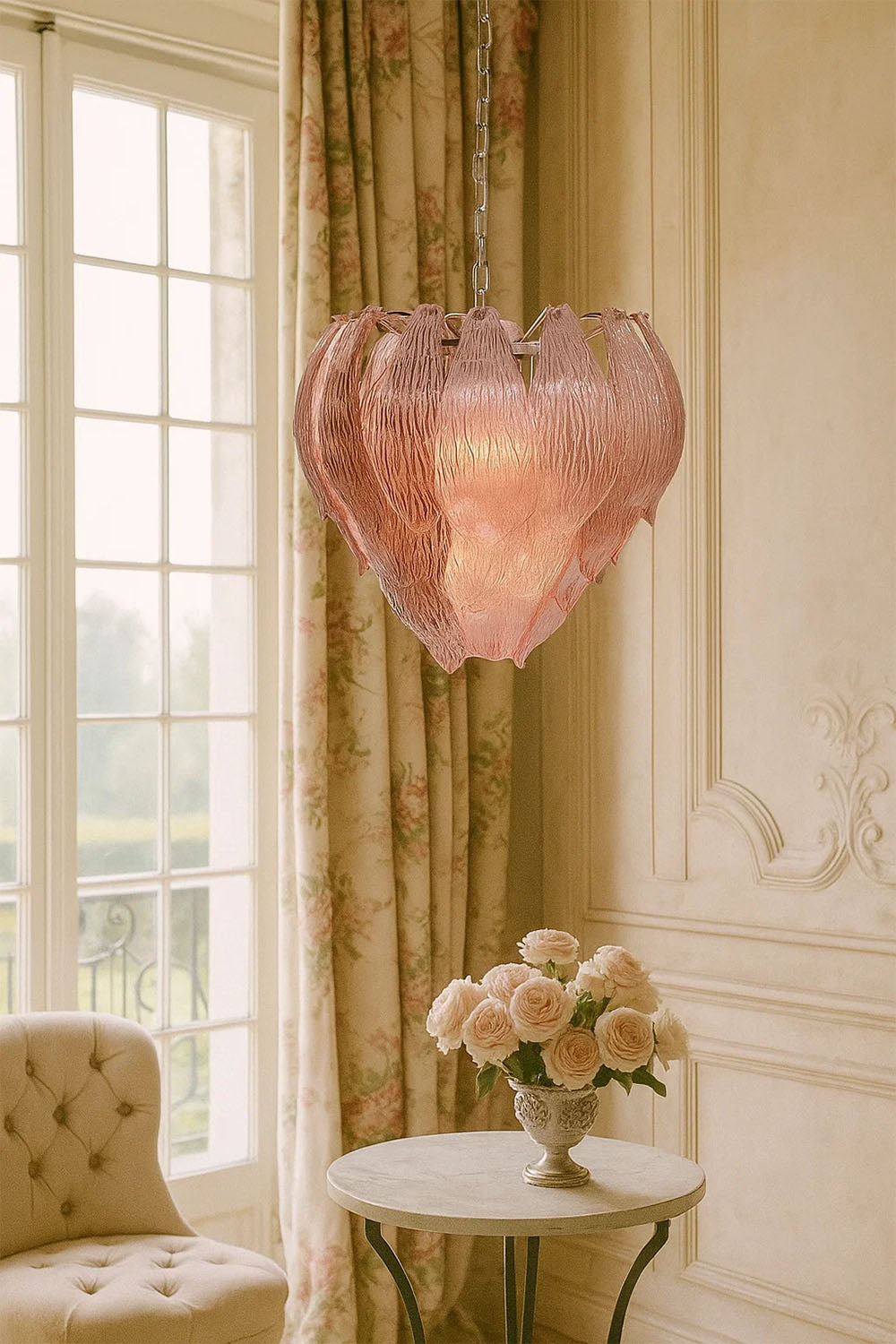 Art Petal Glass Chandelier - view 4 | everlamps
