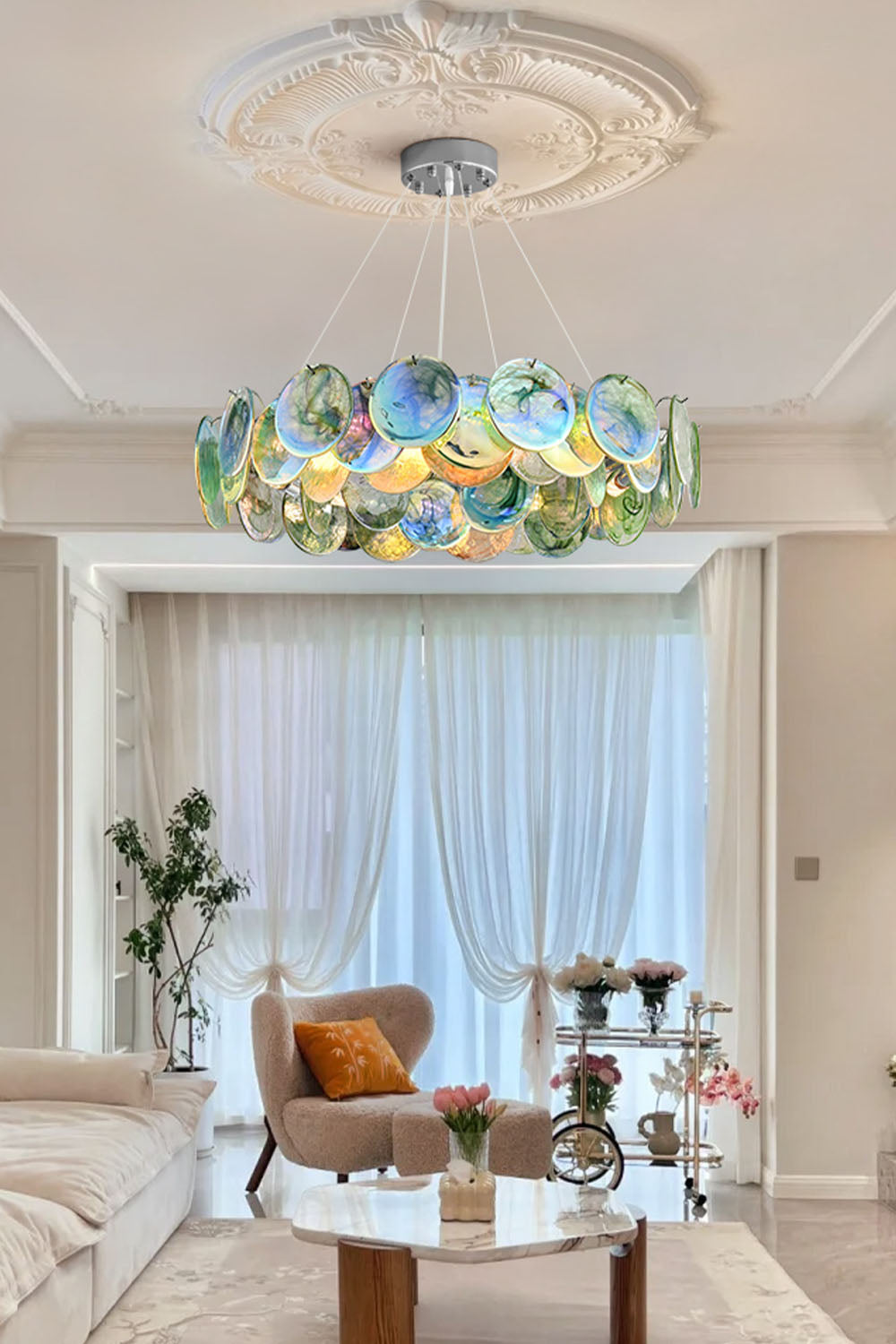 Art Rainbow Discs Chandelier - view 3 | everlamps