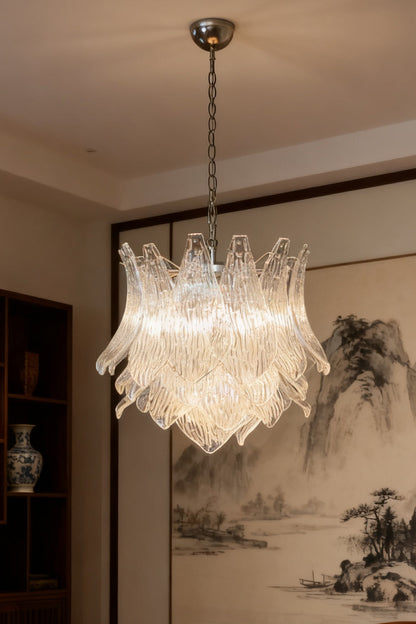 Art Ripple Leaf Glass Chandelier - view 6 | everlamps