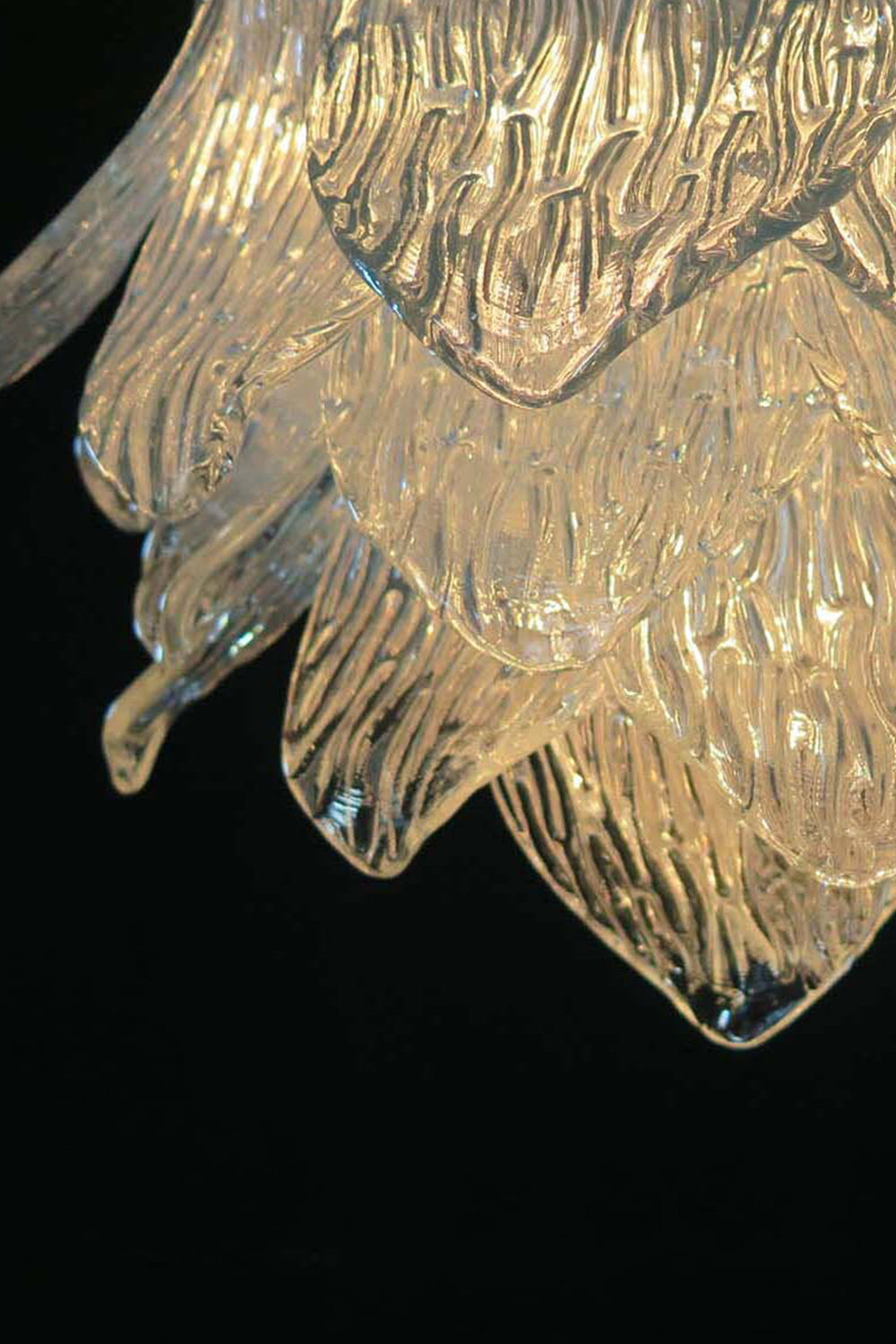 Art Ripple Leaf Glass Chandelier - view 14 | everlamps