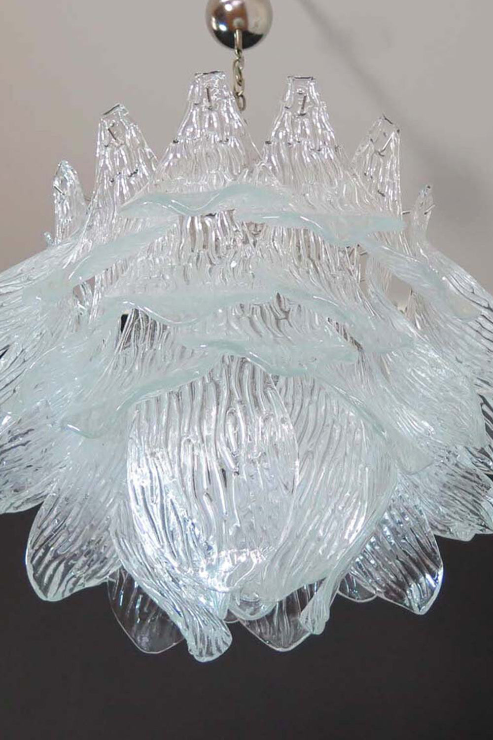Art Ripple Leaf Glass Chandelier - view 17 | everlamps