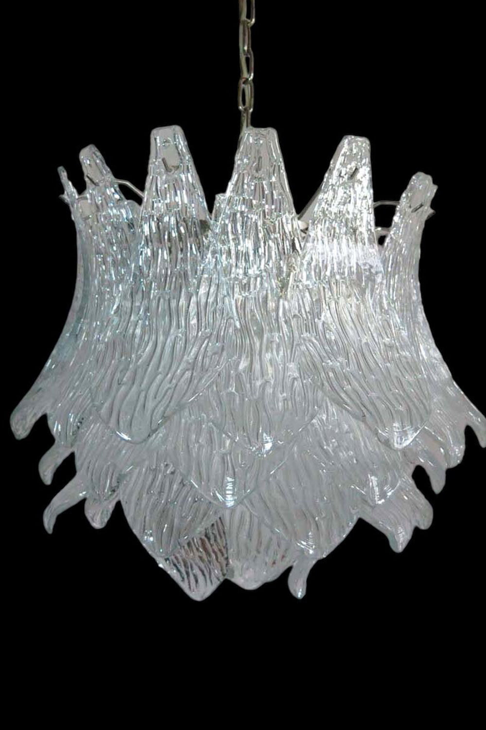Art Ripple Leaf Glass Chandelier - view 15 | everlamps