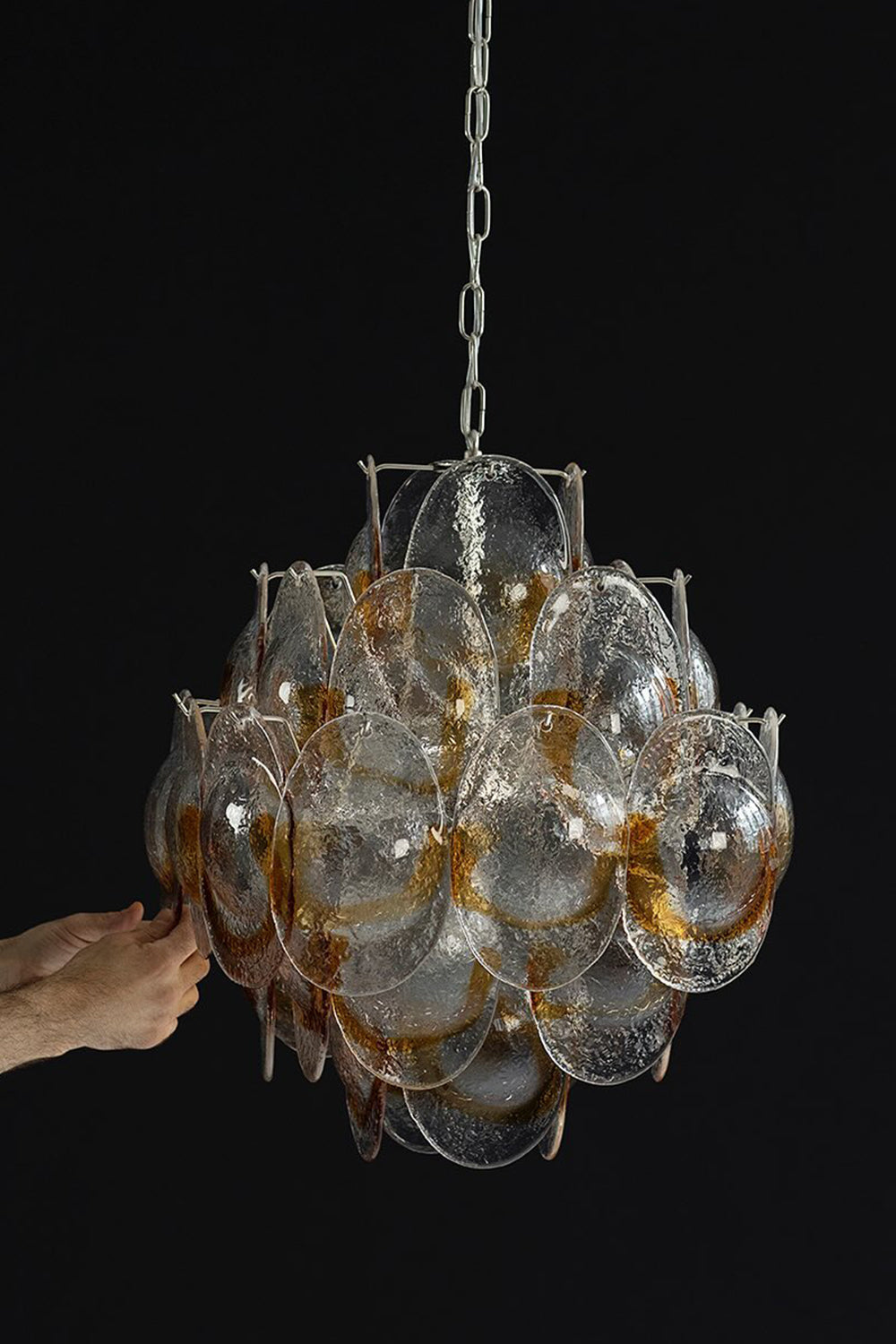 Art Shell-Shaped Glass Chandelier - view 22 | everlamps