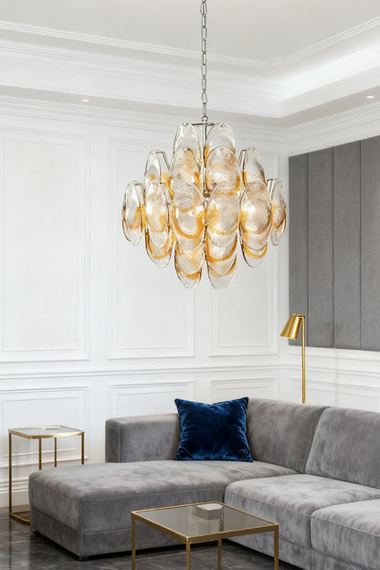 Art Shell-Shaped Glass Chandelier - view 7 | everlamps