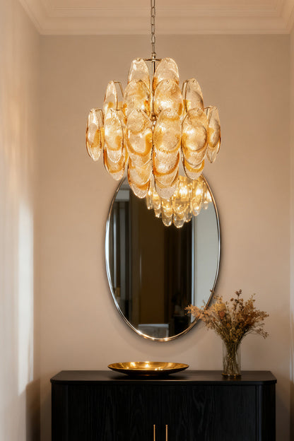 Art Shell-Shaped Glass Chandelier - view 9 | everlamps
