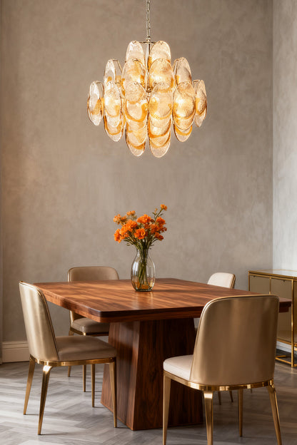 Art Shell-Shaped Glass Chandelier - view 2 | everlamps
