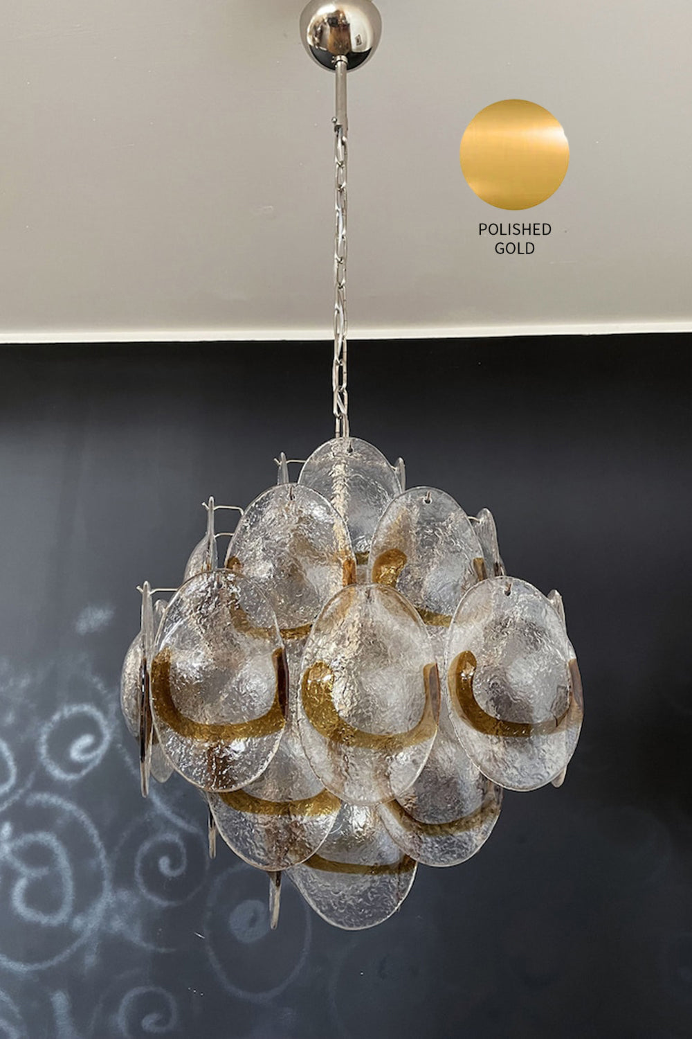 Art Shell-Shaped Glass Chandelier - view 25 | everlamps