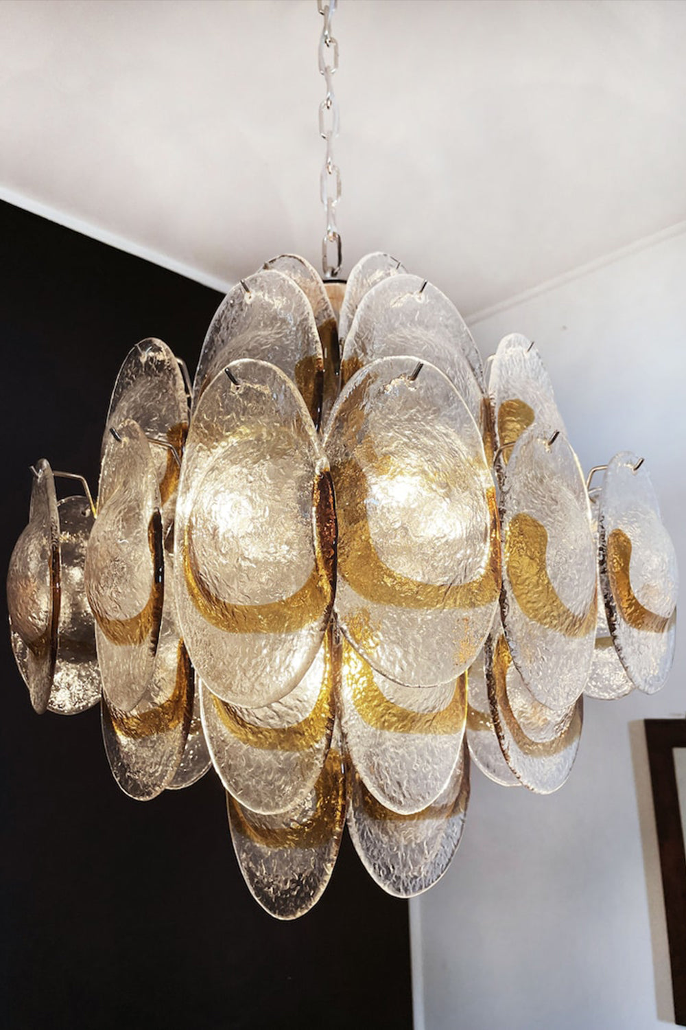 Art Shell-Shaped Glass Chandelier - view 12 | everlamps