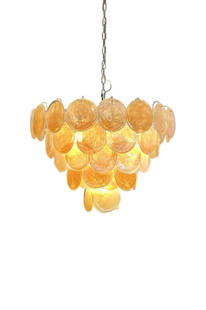 Gold Glass High Quality Art Iridescent Chandelier | everlamps