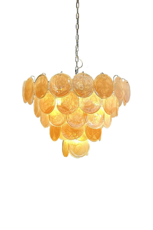 Gold Glass High Quality Art Iridescent Chandelier | everlamps