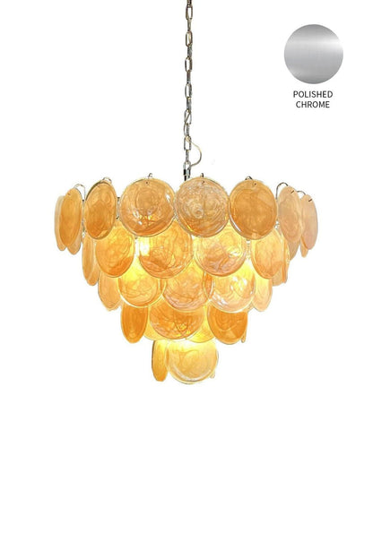 Gold Glass High Quality Art Iridescent Chandelier - view 18 | everlamps