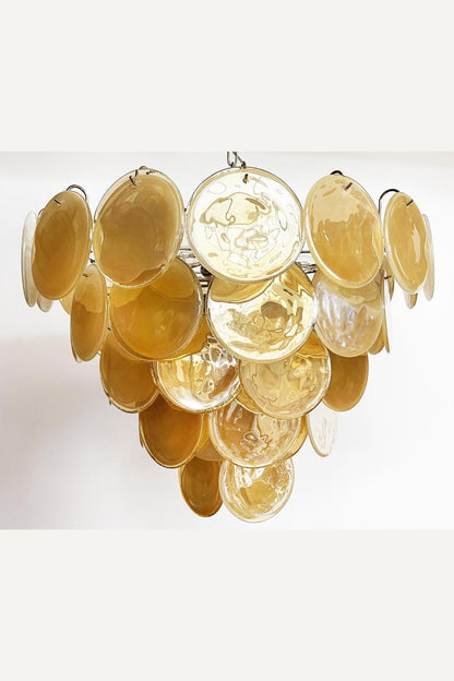 Gold Glass High Quality Art Iridescent Chandelier - view 16 | everlamps