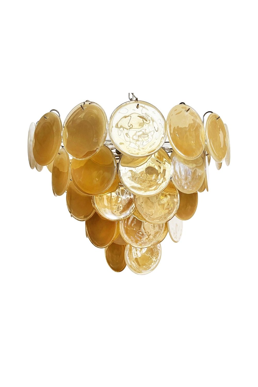 Gold Glass High Quality Art Iridescent Chandelier - view 17 | everlamps