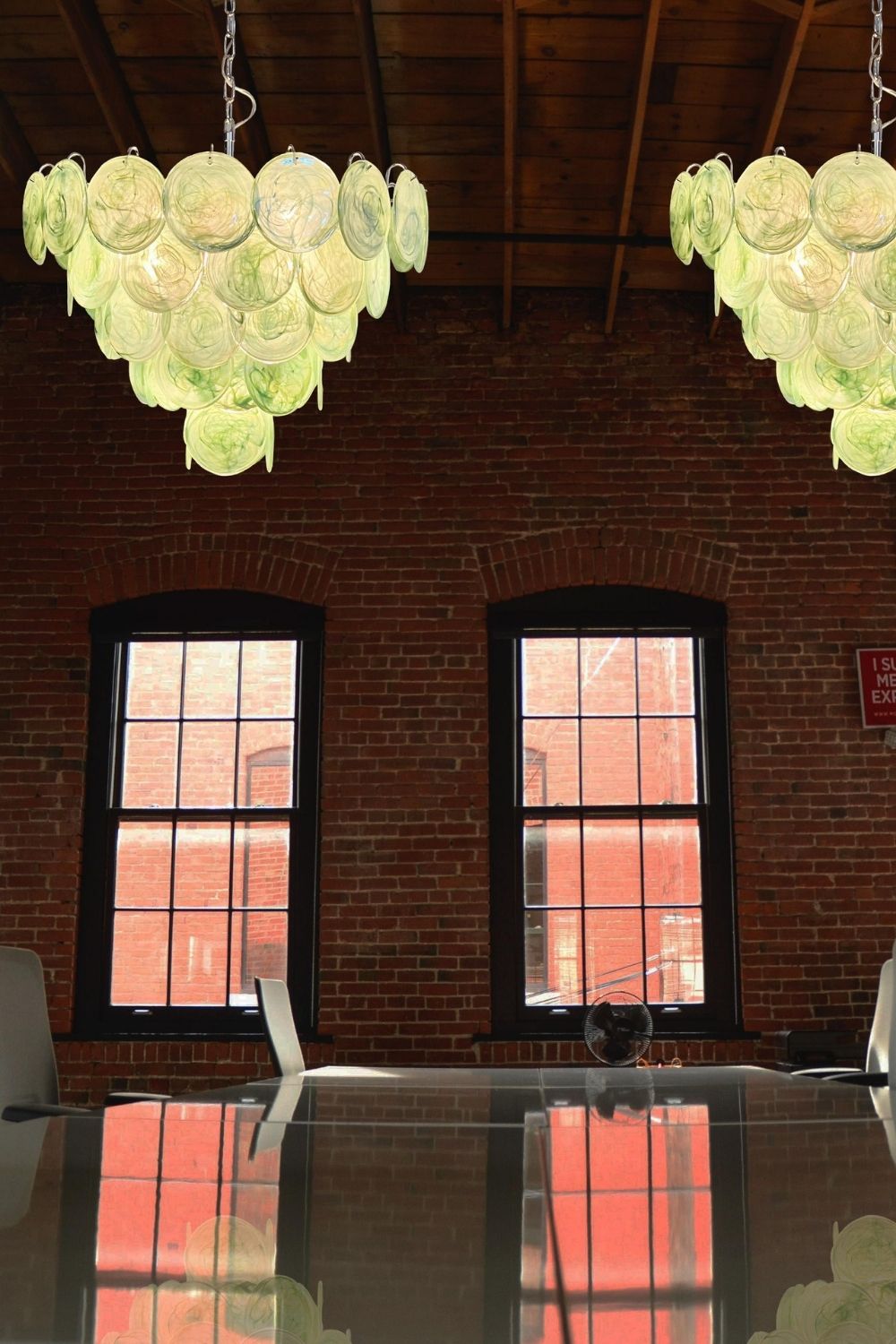 Green Glass High Quality Art Iridescent Chandelier - view 15 | everlamps