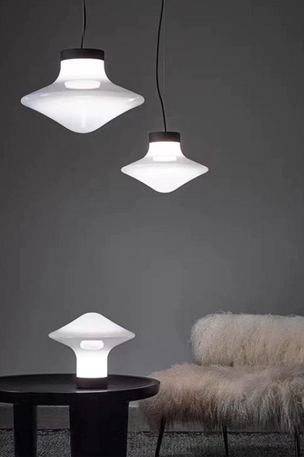 Mushroom Glass Table Lamp - view 4 | everlamps