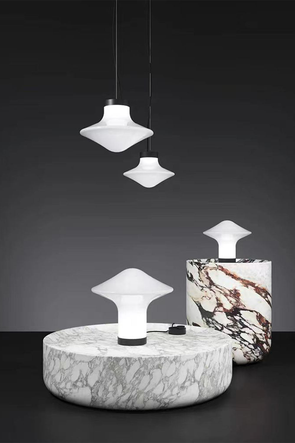 Mushroom Glass Table Lamp - view 5 | everlamps