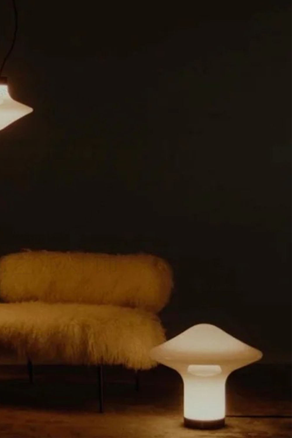 Mushroom Glass Table Lamp - view 3 | everlamps