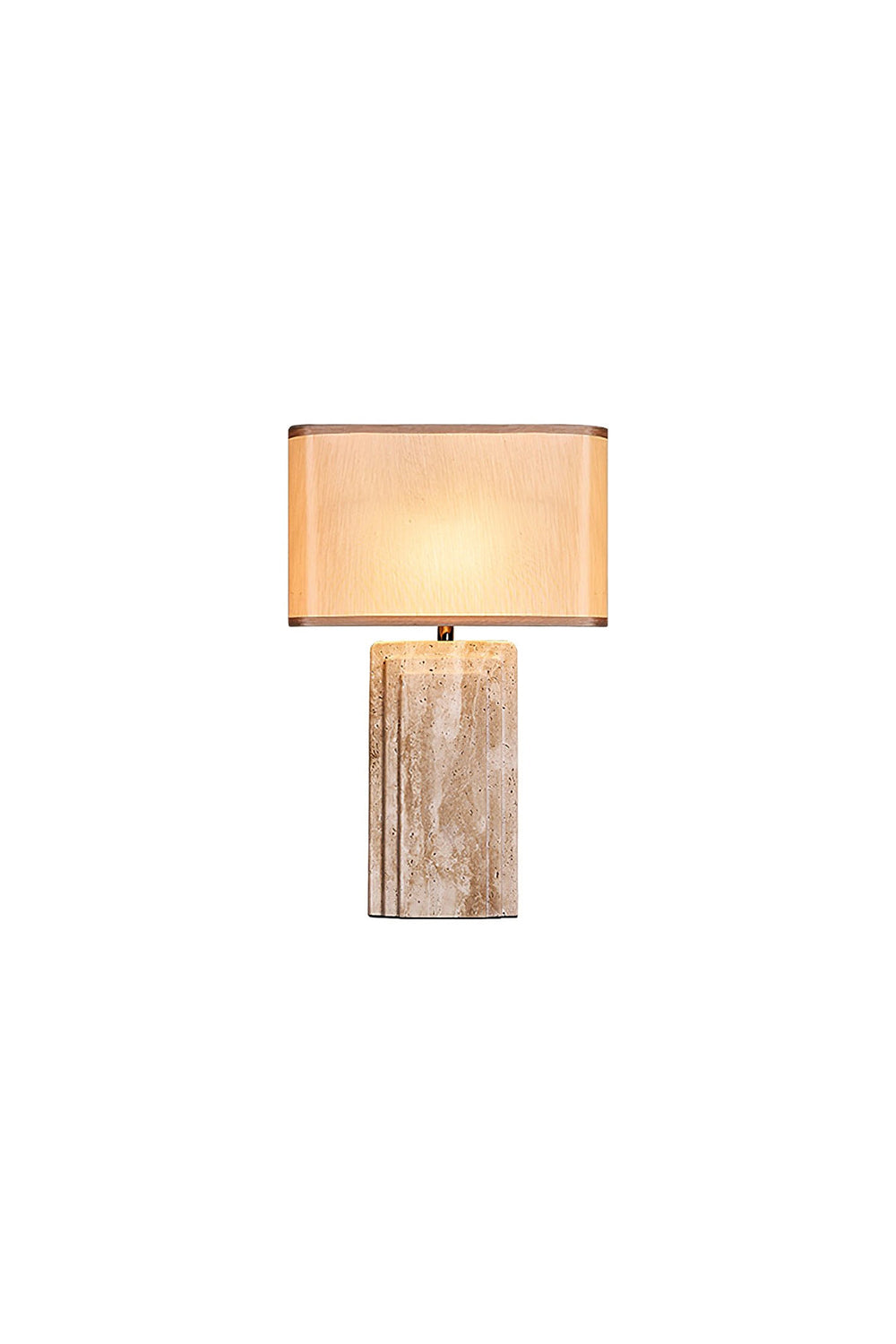Natural Travertine Table Lamp | everlamps