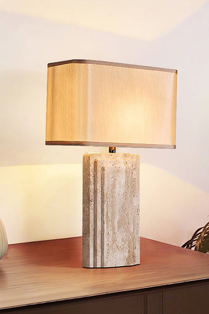 Natural Travertine Table Lamp - view 8 | everlamps