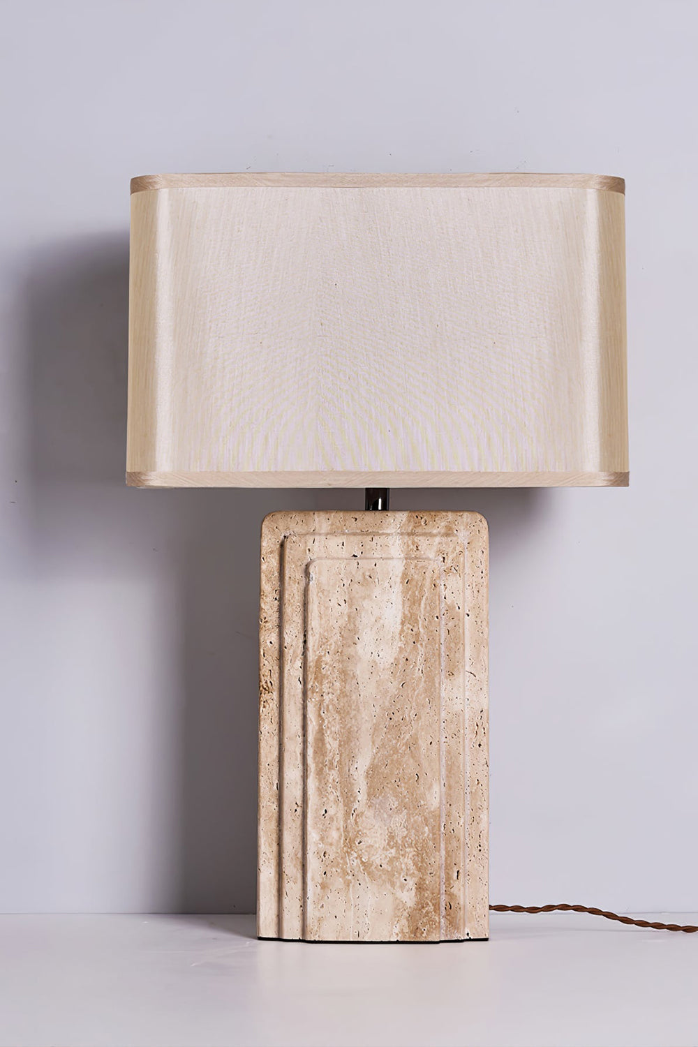 Natural Travertine Table Lamp - view 15 | everlamps
