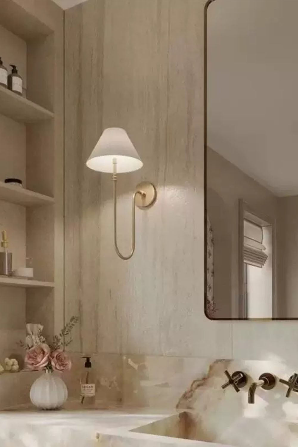 Neoclassical U-shaped Minimalist Wall Lamp - view 6 | everlamps